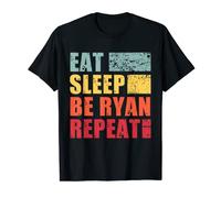 Mens Personalised name Eat Sleep Be Ryan T-Shirt