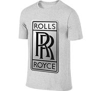 Men's Personalized Breathable Tee Shirt Rolls Royce Logo T Shirts (XX-Large)