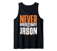Mens Personalized Name, Never Underestimate A Jason Tank Top