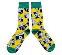 Mens Photography Vintage 35mm SLR Compact Camera Socks 6-10 UK/39-44 Eur/7-11 US