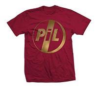 Mens Pil Public Image Limited Logo Post Punk Alternative John Lydon New T-Shirt Red