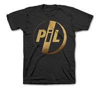 Mens Pil Public Image Limited Logo Post Punk Alternative John Lydon T-Shirt Color Black,Size M Black XL