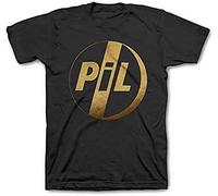 Mens Pil Public Image Limited Logo Post Punk Alternative John Lydon t-Shirt Size XL Black