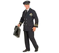 Mens Pilot Costume Small UK 38/40" for Aviation Fancy Dress