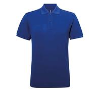 Mens Pique Polo Shirt Short Sleeve Casual Plain Top Polycotton Tee Asquith & Fox