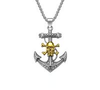 Men's Pirate Anchor Pendant Stainless Steel Pirate Anchor Trip in The Caribbean Pirate Tripper Gift Gift, 1