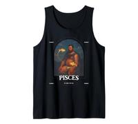 Mens Pisces Zodiac Bear Mystic Astrology Queer Pride Fish Design Tank Top