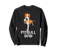 Mens Pitbull Dad Dog Lover Gift Fathers Day Pitbull Advocate Sweatshirt