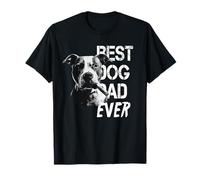 Mens Pitbull Dad Father's Day Vintage Style Dog T-Shirt