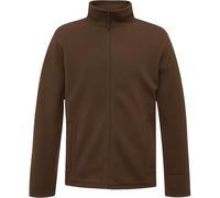 Mens Plain Anti Pill Fleece Jacket Full Zip Up Pocket Work Thick Outdoor Warm Polar Menswear Thermal Winter Baselayer Coat S to 4XL, Brown, XXL