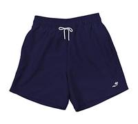 Men's Plain Board Swim Shorts (Navy, Medium)
