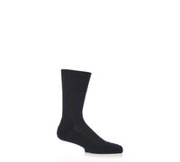 Mens Plain Business Socks FALKE Airport Plus Virgin Wool/Cotton Cushioned 1 Pair