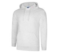 Men's Plain Deluxe Hoodie Size XS to 5XL Plus Hooded Cotton Rich Sweatshirt