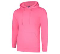 Men's Plain Deluxe Hoodie Size XS to 5XL Plus Hooded Cotton Rich Sweatshirt