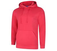 Men's Plain Deluxe Hoodie Size XS to 5XL Plus Hooded Cotton Rich Sweatshirt
