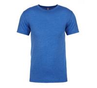 Mens Plain GREEN RED BLUE GREY BLACK Tri-Blend Next Level Crew Neck Tee T-Shirt