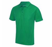 Just Cool Plain Textured Polyester Breathable Wicking Athletic Sports Polo Shirt