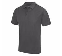 Mens Plain Polyester Breathable Wicking Athletic Sports Polo Shirt with Collar