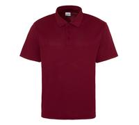 Mens Plain Polyester Breathable Wicking Athletic Sports Polo Shirt with Collar