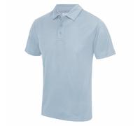 Mens Plain Polyester Breathable Wicking Athletic Sports Polo Shirt with Collar
