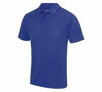 Mens Plain Polyester Breathable Wicking Athletic Sports Polo Shirt with Collar