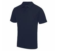 Mens Plain Polyester Breathable Wicking Athletic Sports Polo Shirt with Collar
