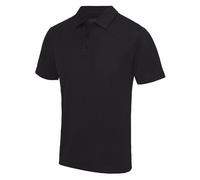 Mens Plain Polyester Breathable Wicking Athletic Sports Polo Shirt with Collar