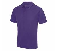 Mens Plain Polyester Breathable Wicking Athletic Sports Polo Shirt with Collar