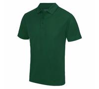 Mens Plain Polyester Breathable Wicking Athletic Sports Polo Shirt with Collar
