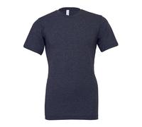 Mens Plain Short Sleeve T-Shirt Heather Cotton Crew Neck Casual Top Bella+Canvas