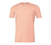 Mens Plain Short Sleeve T-Shirt Heather Cotton Crew Neck Casual Top Bell Canvas