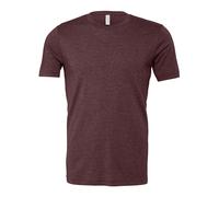 Mens Plain Short Sleeve T-Shirt Heather Cotton Crew Neck Casual Top Bella+Canvas
