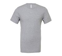 Mens Plain Short Sleeve T-Shirt Heather Cotton Crew Neck Casual Top Bella+Canvas