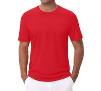 Men's Plain T-Shirt, 100% Cotton, Slim Fit, Comfortable Basic Tee, Short Sleeve, Solid Color Casual Top, Multipack Available, Crew Neck Lightweight Workout Running Sports Wear M-4XL
