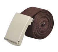 Mens Plain Webbing Canvas Belt Will Fit 32 To 52 Inch (Brown) Designed By Leather Emporium