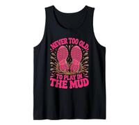 Mens Play in The Mud Running Muddy Mudding Race Obstacle Mud Run Tank Top