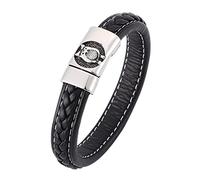 Men's Pledge Charm Bracelet Charm Woven Bangle Stainless Steel Wrist Chain Stainless Steel with Magnetic Clasp