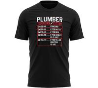 Mens Plumber Hourly Rate T Shirt If You Tell Me How to Do My Job Plumbing Tee, S, Black