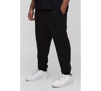 Men's Plus Essential Slim Fit Joggers | Black | Size 5X-Large | BOOHOOMAN