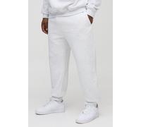 Men's Plus Regular Fit Joggers In | Grey Marl | Size 5X-Large | BOOHOOMAN