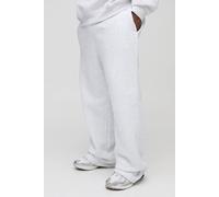Men's Plus Relaxed Fit Joggers In | Grey Marl | Size 5X-Large | BOOHOOMAN