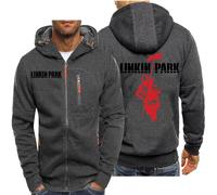 Men's Plush Hooded Sweatshirt For Linkin Park Hoodies Boys Long Sleeve Pullover Jacket Mens Casual Sportswear Jumper Teen Spring Tracksuit Novelty Outdoor Athletic Coat,A-L