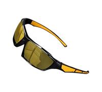 Men's Polarised Sports Sunglasses, Polarised Sunglasses, Men's Lenses, Comprehensive Safety Glasses, Fashion Shadow, Outdoor Sports Eyewear for Driving, Fishing, Cycling, yellow, Siehe Beschreibung