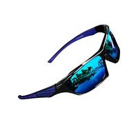 Men's Polarised Sunglasses - Comprehensive Sunglasses | UV Protection Anti-Glare for Driving & Sports | , Lightweight, Fashionable with Scratch-Resistant Lens, blue, Siehe Beschreibung