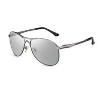Mens Polarized Photochromic Sunglasses UV400 Lightweight Eyewear Day and Night Driving Glasses and Goggles-A