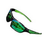 Mens Polarized Sunglasses Comprehensive Protection Comfortable Lightweight Sports Glasses for Driving Fishing Running Cycling Green Refer to description