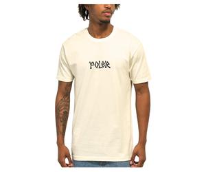 Mens Poler Trader Rick Cotton Ecru T-shirt L
