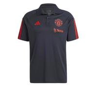 adidas Manchester United Training Polo Shirt 2023 2024 Adults M Black