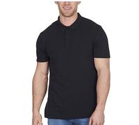 Mens Polo Shirt Classic Plain Big and Tall Plus Size T-Shirts Navy L