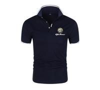Men's Polo Shirt Golf T-Shirt for Al-FA Ro.meo Print Rugby T-Shirts Lapel Short Sleeve Sports Polo Shirts Tennis Tee-Navy Blue||S